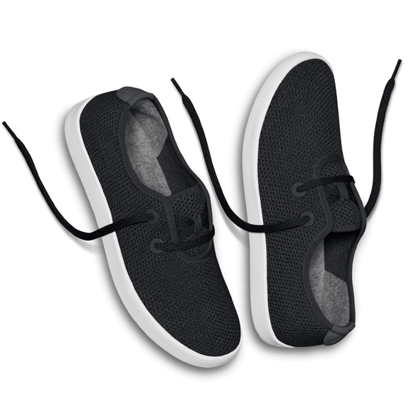 allbirds Women's Tree Skipper Jet Black (White Sole) Sz. 9 - Picture 1 of 12